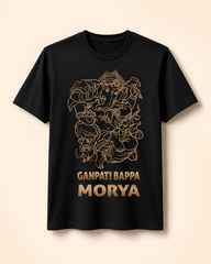 Ganpati Bappa Stylish Printed T-Shirt