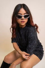 Black Acid Wash Tee
