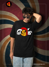 nirbhik | Bong Oversize Tees | Black
