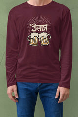 ullash | Bong Full sleeve T-shirt | Red