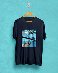 amar shohor | Bong Graphic Tees | Navy
