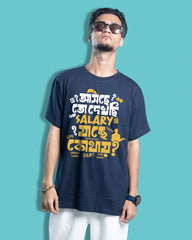 Asche toh dhekchi jache kothae | Bong Graphic Tees | Navy