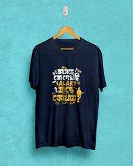 Asche toh dhekchi jache kothae | Bong Graphic Tees | Navy
