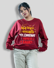 Barabari | Bong Full sleeve T-shirt | Maroon