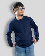 Blue | Solid Full T-Shirt