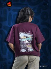 Chollam Pahare | Bong Oversize Tees | Maroon