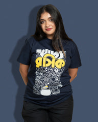 Khadyorasik | Bong Graphic Tees | Navy