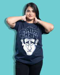 kopal kharap | Bong Graphic Tees | Navy