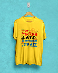 Sobkichutei ektu late etai amr jonmogoto trait | Bong Graphic Tees | Yellow