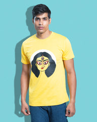 Maa durga | Bong Graphic Tees | Yellow