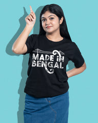 made in bengal | Bong Graphic Tees | black