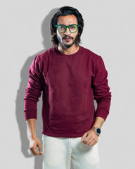 Maroon Solid (Sweatshirt)