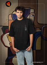 Mahishasurmardini | Bong Oversize Tees | Black