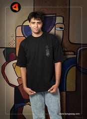 Mahishasurmardini | Bong Oversize Tees | Black