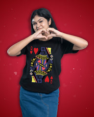 king Queen Black | Bong couple tees | Black