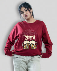 ullash | Bong Full sleeve T-shirt | Red