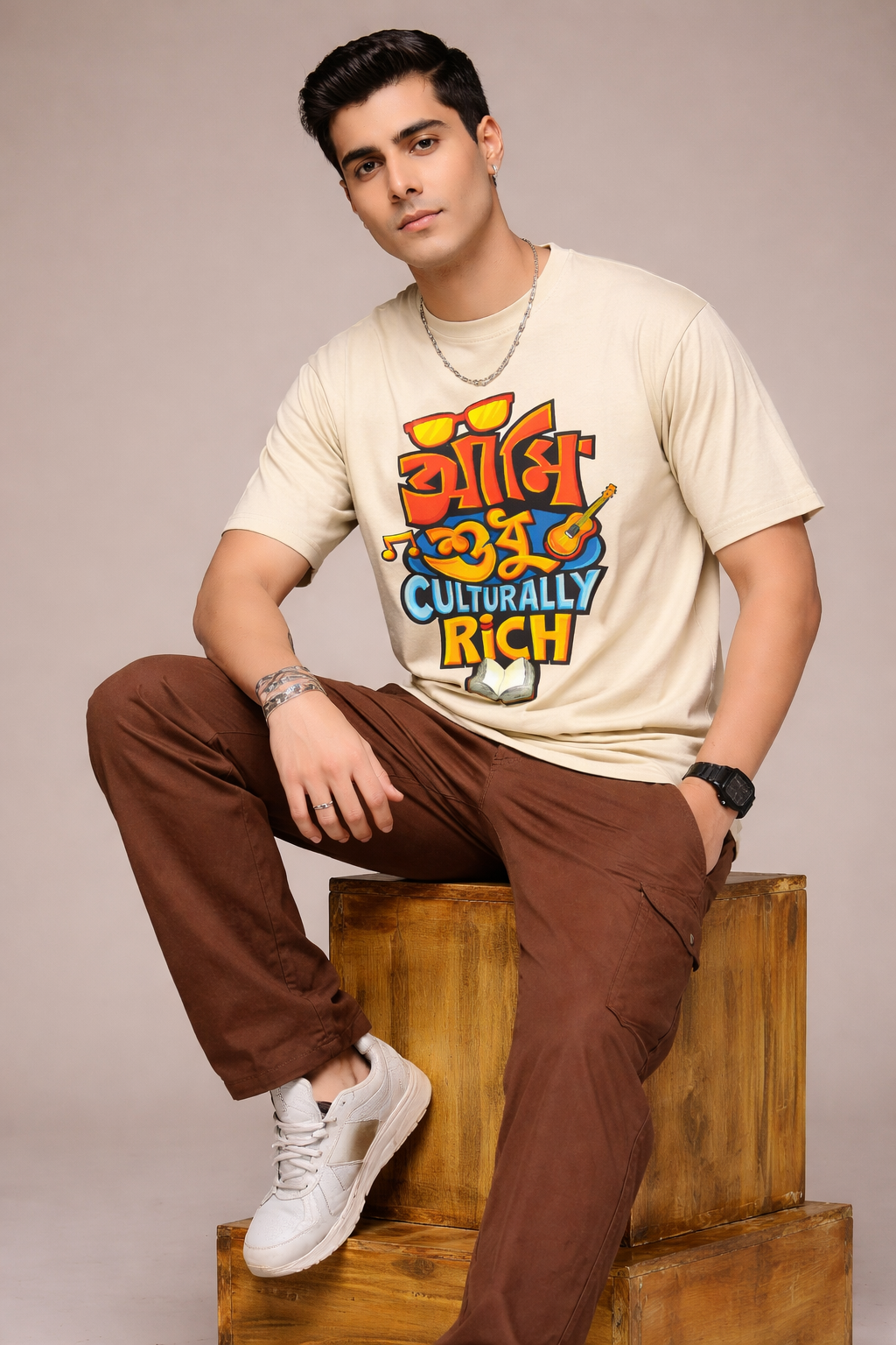 Ghumate de | Half sleeve