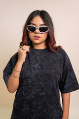 Black Acid Wash Tee