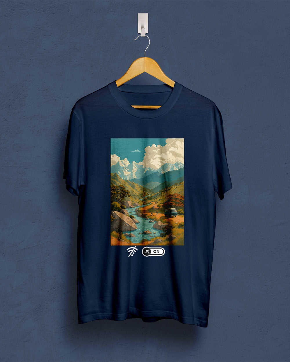 disconnected | Bong Graphic Tees | Navy | Black