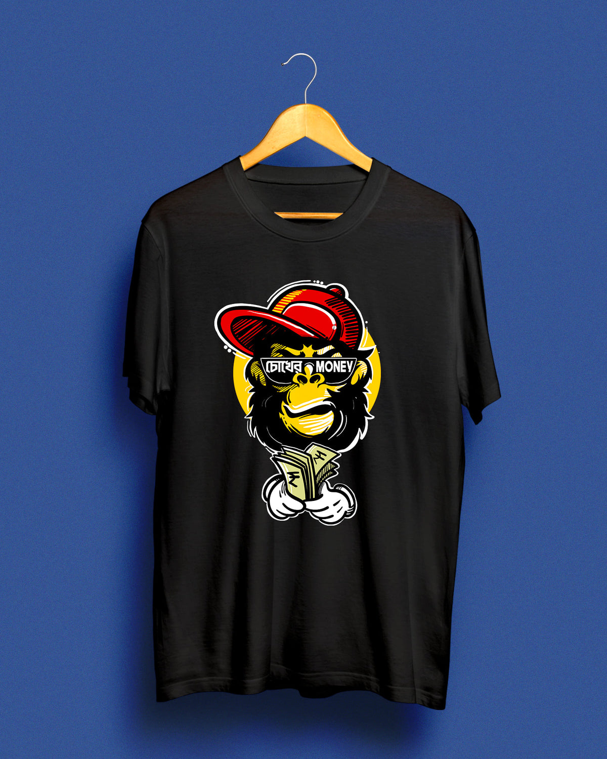 Chokher money | Bong Graphic Tees | Black