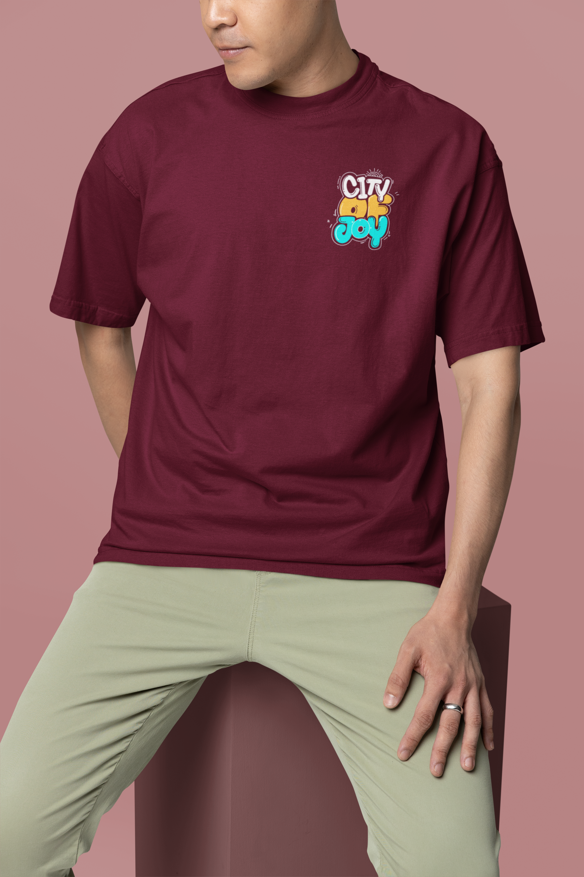 kolkata -city of joy oversize graphic tshirt | BENGALI GRAPHICS TSHIRT |