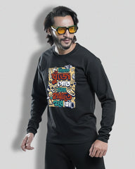 nijeke | Bong Full sleeve T-shirt | Black